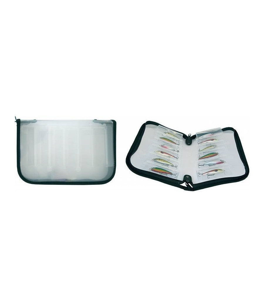 Custodia Astuccio Porta Totanare Artificiali 10 Scomparti Sagomati Esche Pesca         