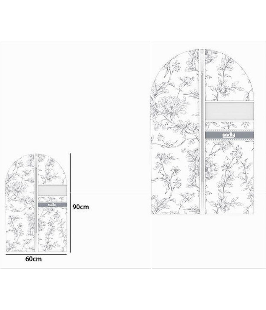 Custodia Copriabito Porta Abito Vestito Giacca Viaggi 60 X 90 Cm Fantasia 87326         