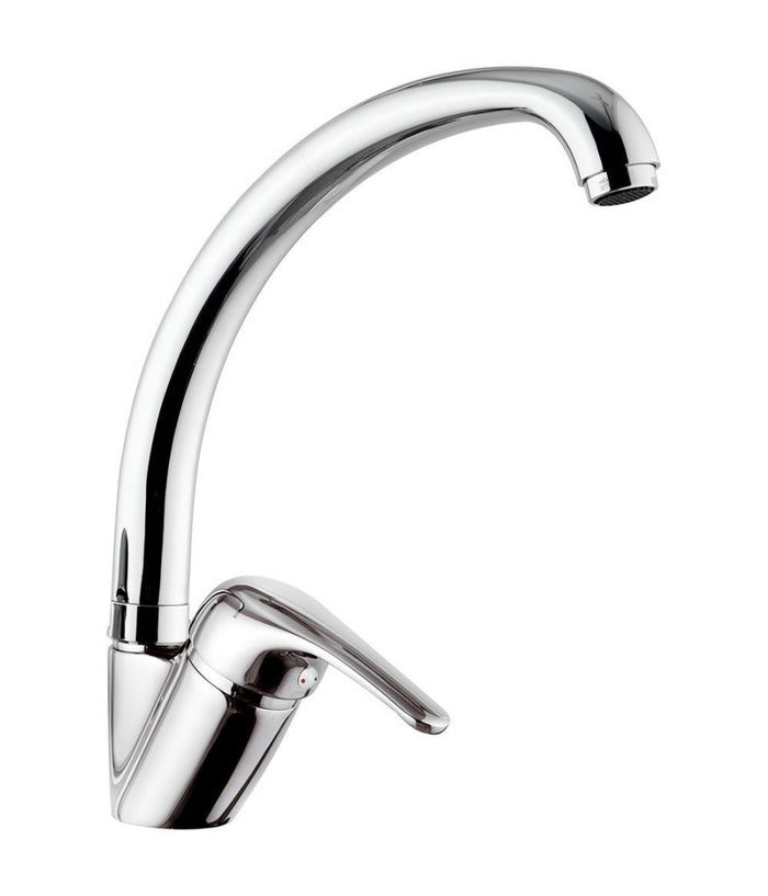 Miscelatore Rubinetto Monocomando Lavabo Lavello Cucina Canna Alta Moderno         