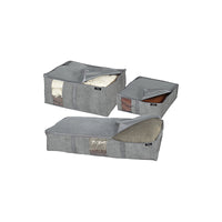 Custodia extra large in TNT Stone 95×45×18 cm per plaid e biancheria – DOMO LIVING