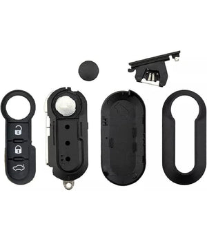 Custodia Guscio Portachiavi Cover Per Chiavi Auto 3 Tasti Compatibile Fiat Lancia         