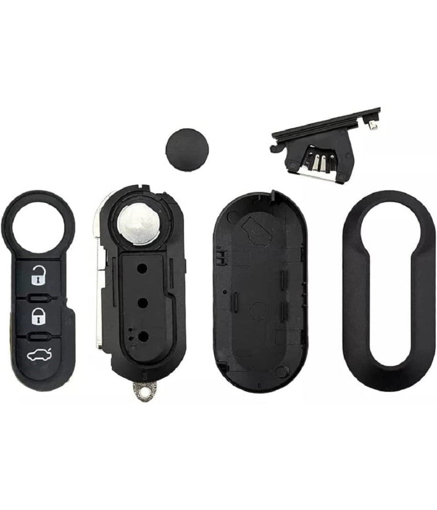 Custodia Guscio Portachiavi Cover Per Chiavi Auto 3 Tasti Compatibile Fiat Lancia         