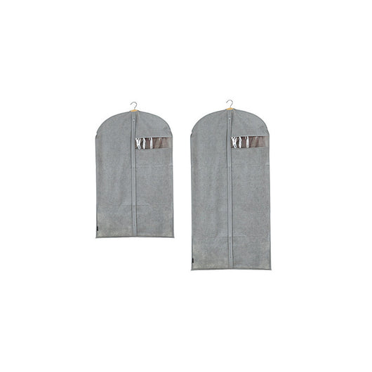 Custodia per cappotti in TNT Stone 60×135 cm con zip e finestra – DOMO LIVING