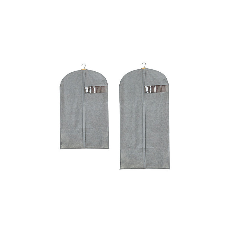 Custodia per cappotti in TNT Stone 60×135 cm con zip e finestra – DOMO LIVING