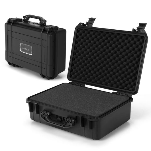 Custodia dura impermeabile portatile per apparecchi elettronici-Scatola asciutta con involucro duro 56x44x22cm Nero
