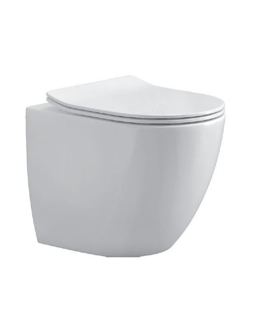 WC da appoggio senza brida NEW LUNA - con sedile freno a caduta