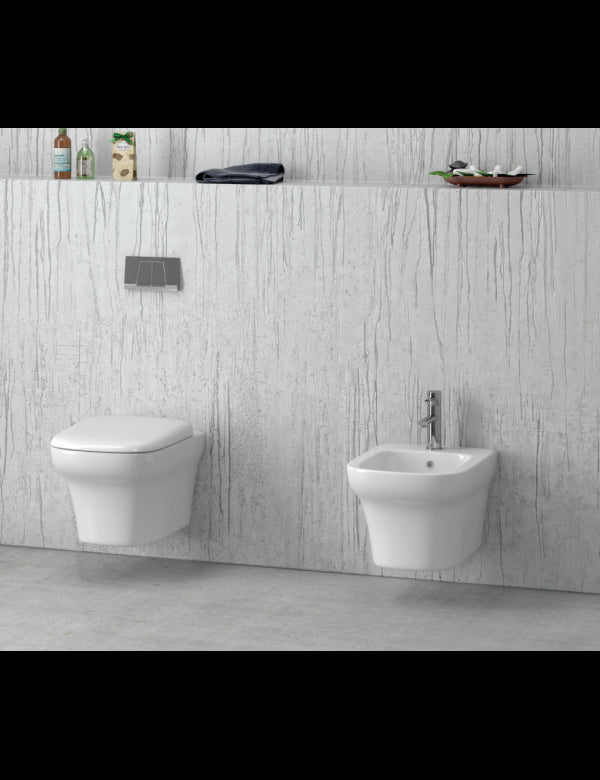 WC sospeso GRACE con sedile freno a ribalta