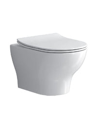 Vaso WC sospeso EOLIS 52x35x30 cm con sedile freno a ribalta