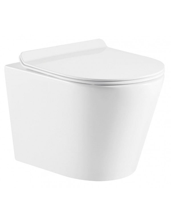 WC sospeso ZINA Rimless - con sedile con freno a caduta