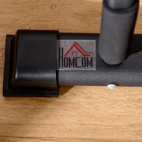 Set 2 Barre Parallele in Acciaio con Impugnatura in EPE Antiscivolo, 36x25x20 cm, Nero