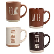 Confezione 4 Mug 450 cc Barista Multicolor