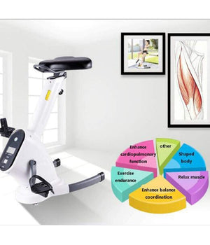 Cyclette Display Lcd Regolabile Trasmissione A Cinghia Doppio Volano Magnetico         