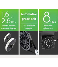 Cyclette Display Lcd Regolabile Trasmissione A Cinghia Doppio Volano Magnetico         