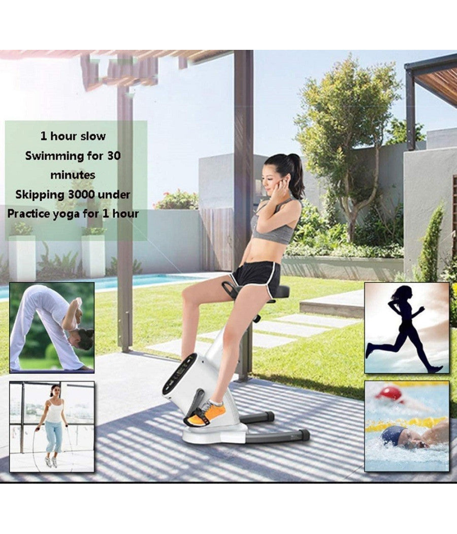 Cyclette Display Lcd Regolabile Trasmissione A Cinghia Doppio Volano Magnetico         