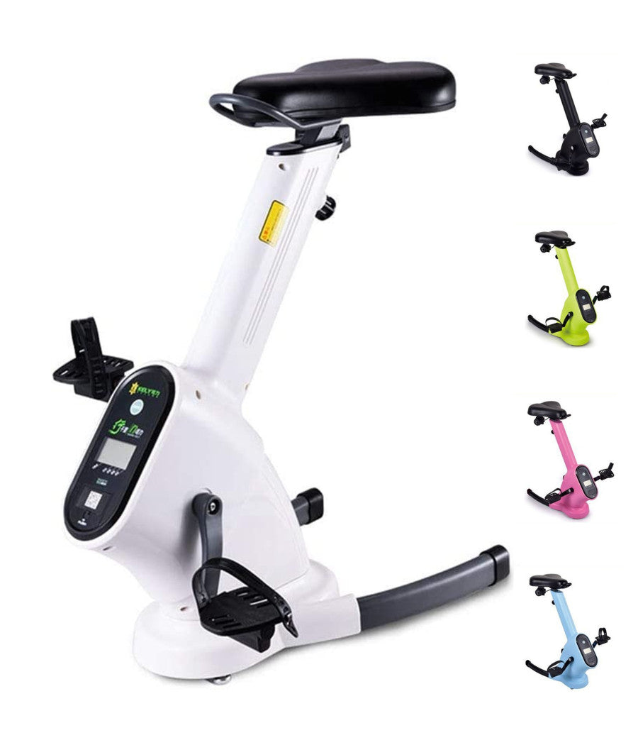 Cyclette Display Lcd Regolabile Trasmissione A Cinghia Doppio Volano Magnetico         