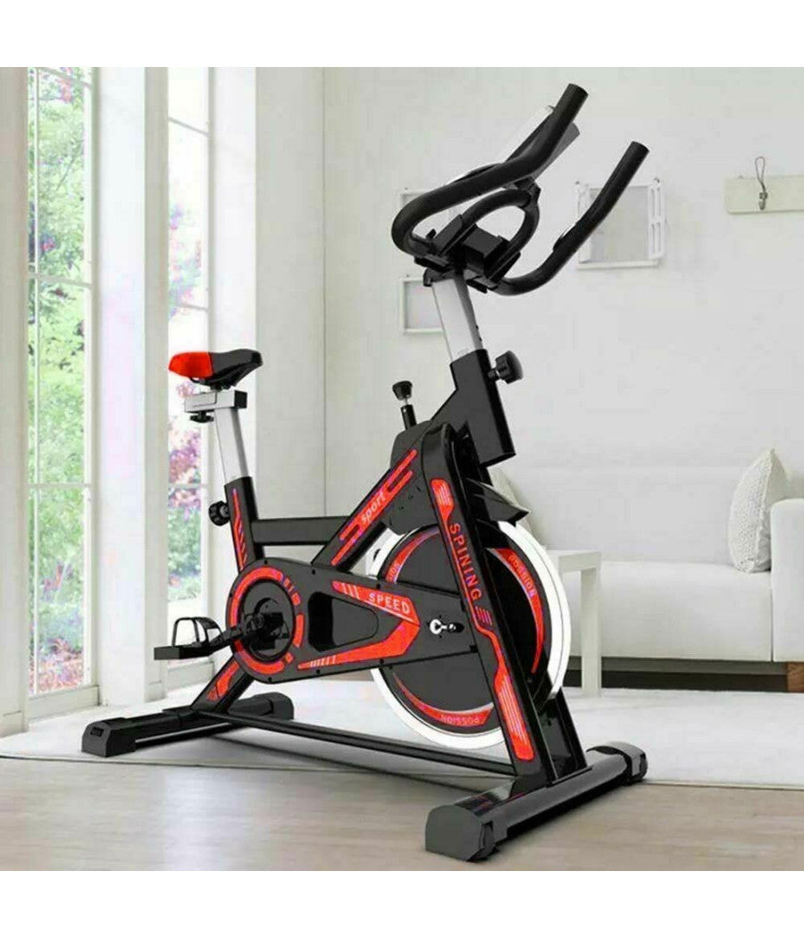 Cyclette Spinning Spin Bike Allenamento Bici Cardio Fitness Bicicletta Palestra         