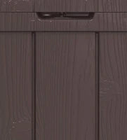 Baule da Giardino Sherwood, 270L, Effetto Legno, Marrone, 117x45x58H cm