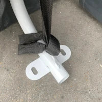 Tenda Garage 2.4x2m per Veicoli e Biciclette in Metallo e Tessuto PE, Grigio Scuro