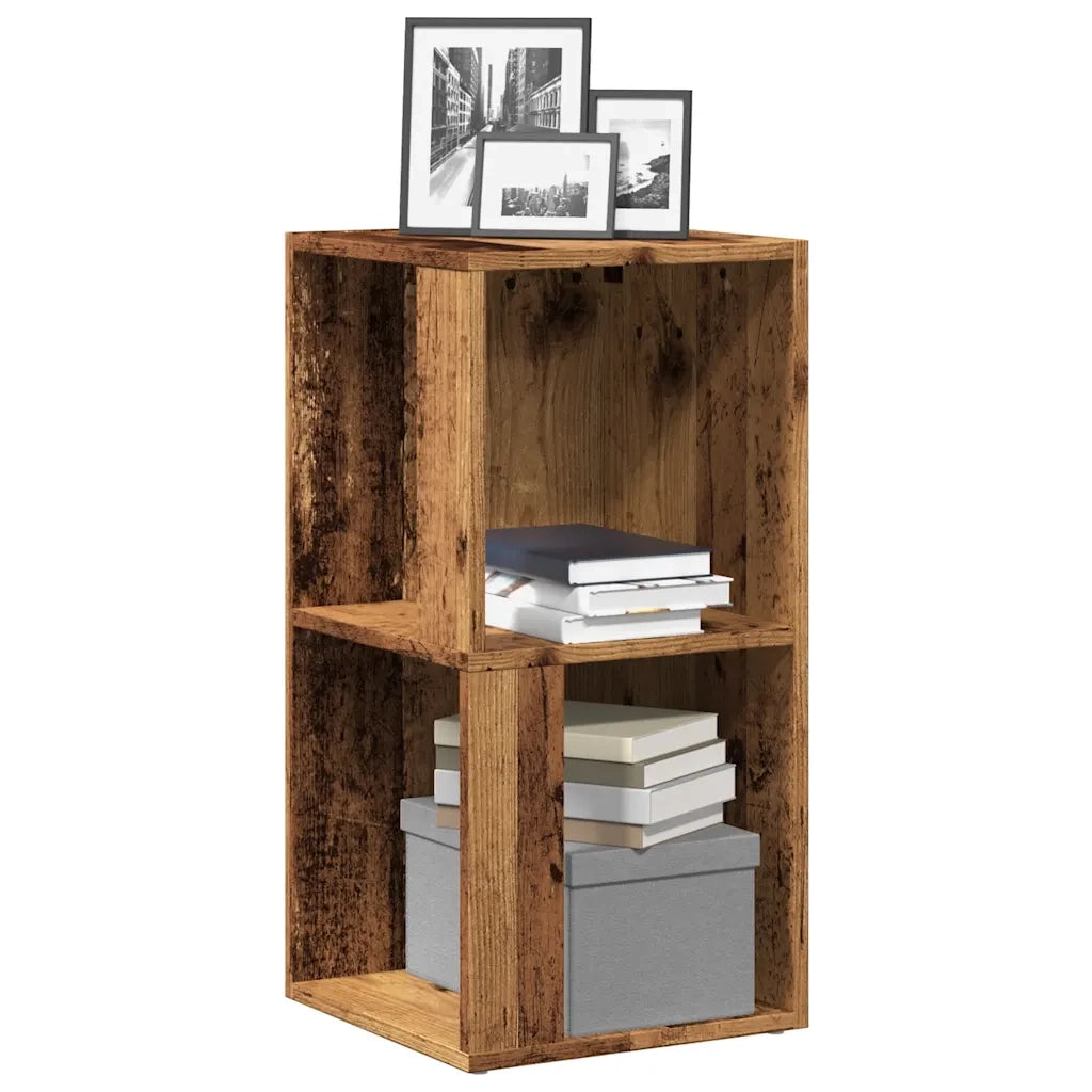 Mobile Angolare Legno Antico 33x33x67 cm in Truciolato 856718