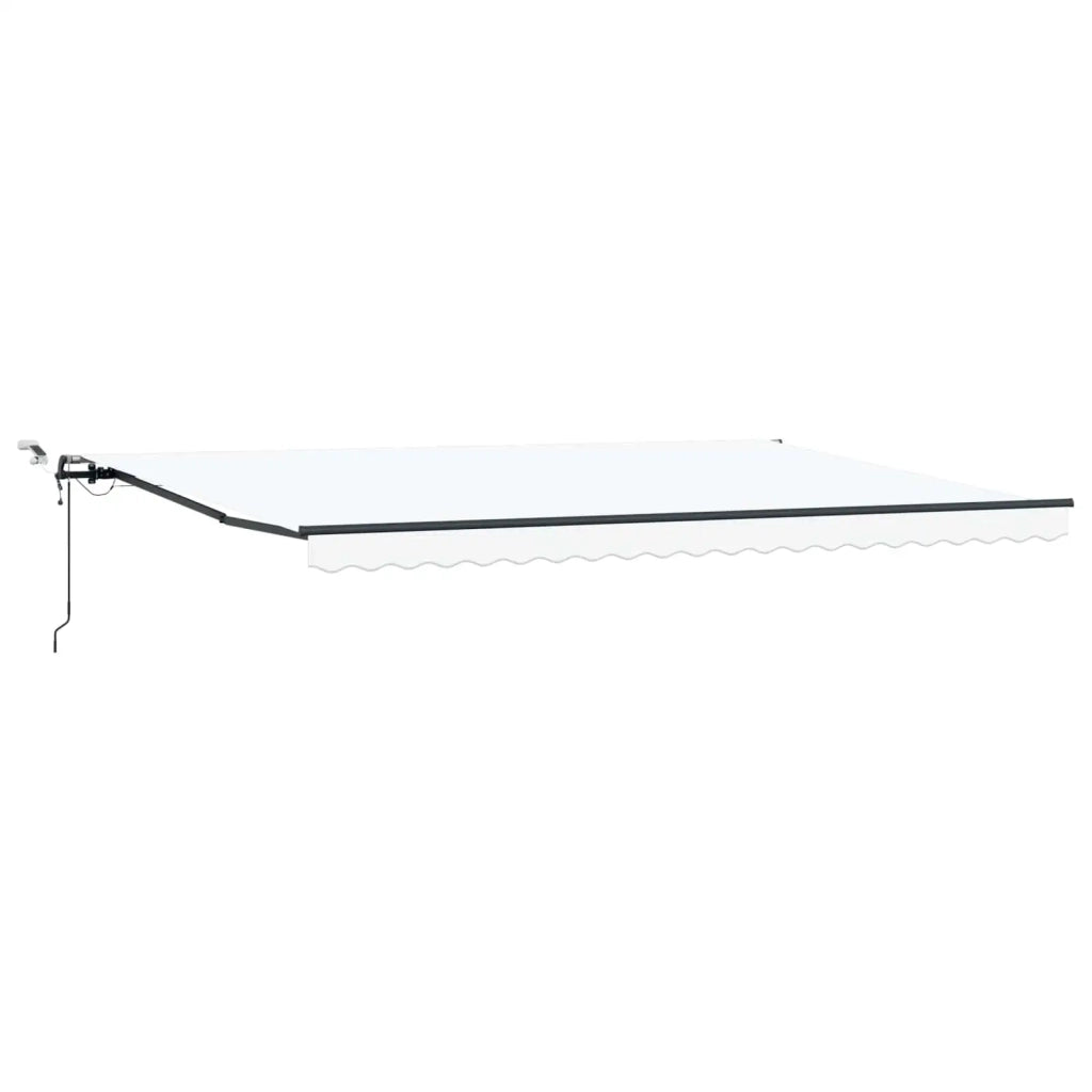 Tessuto per Tenda con Bianco 500 × 350 cm Poliestere 3331540