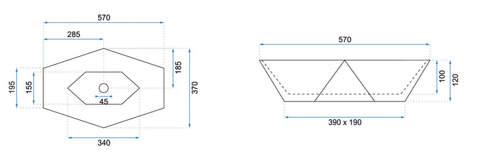 Lavabo Da Appoggio Rea Vegas White