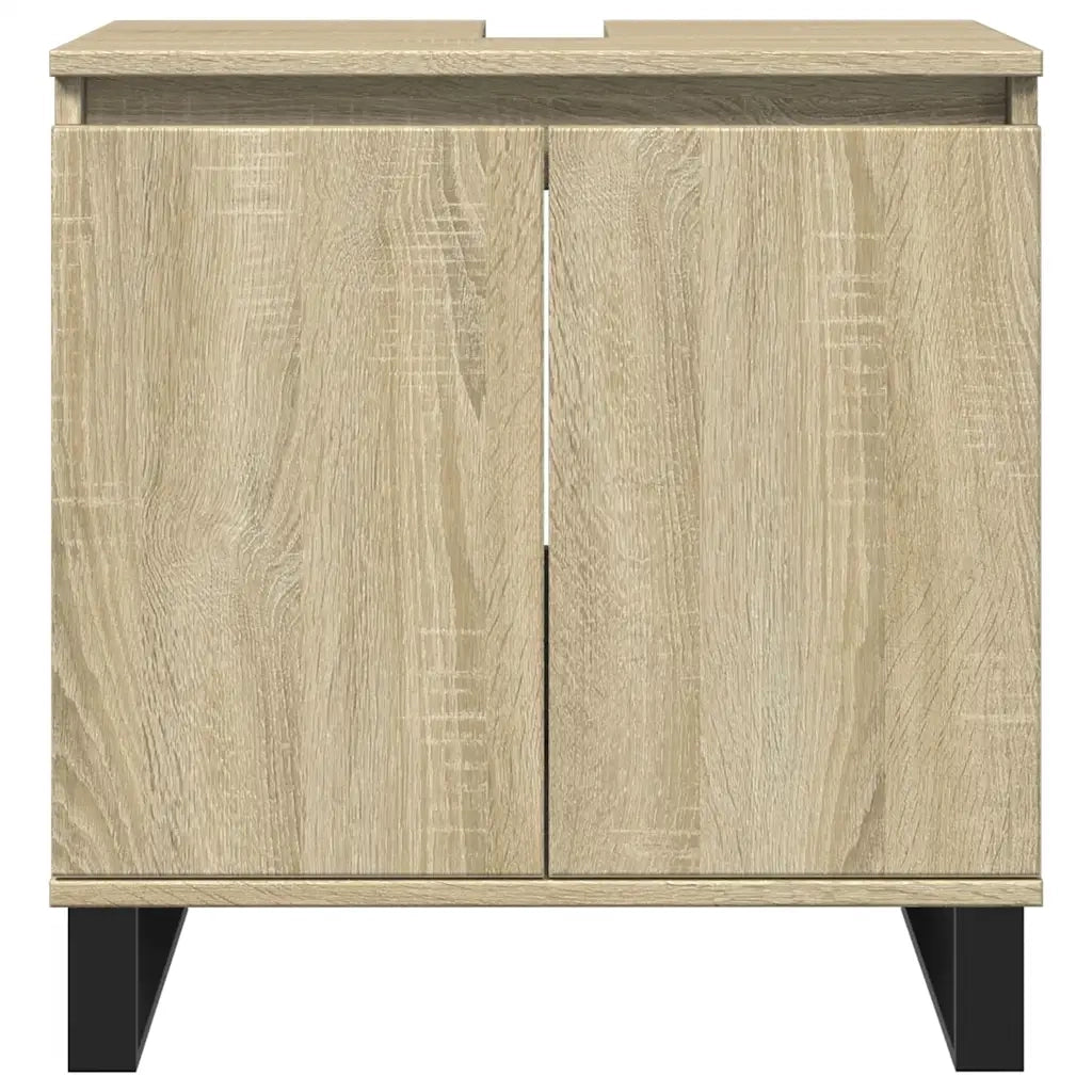 vidaXL Mobile da Bagno Rovere Sonoma 58x33x60 cm in Legno Multistrato
