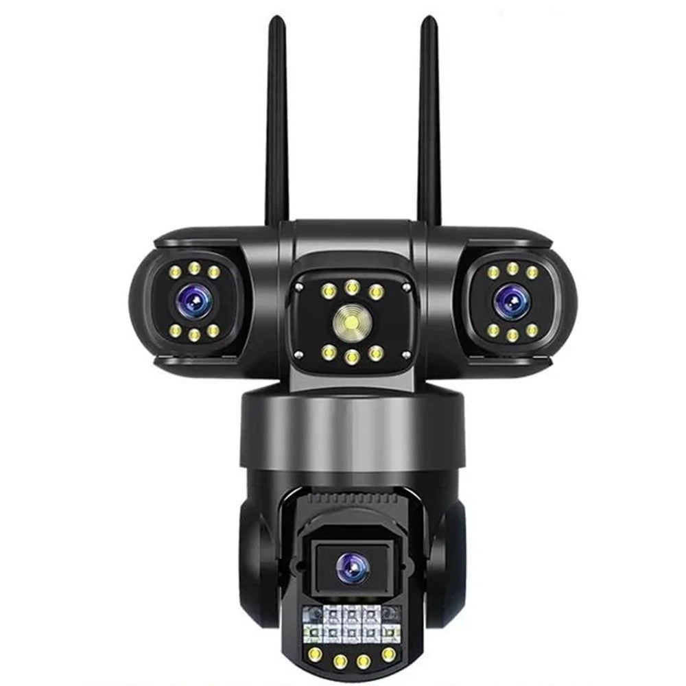 Trade Shop - Telecamera Di Sorveglianza Sicurezza Ip Ptz 4g 8k 12mp Tripla Lente Schermo Audio Q-g819 -