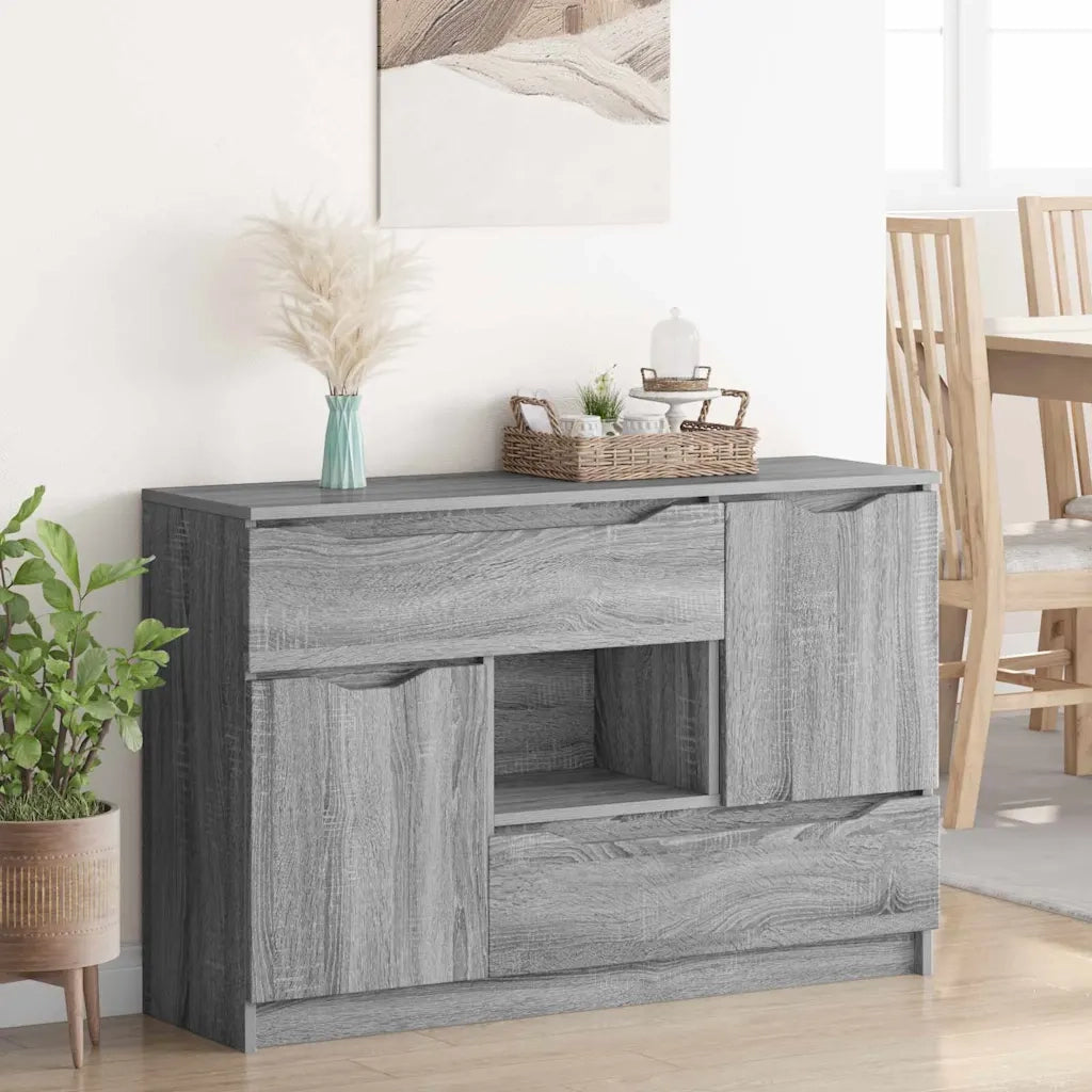 Credenza | Madia | Buffet da pranzo | Armadio da pranzo Grigio Sonoma 100 x 30 x 65,6 Legno multistrato