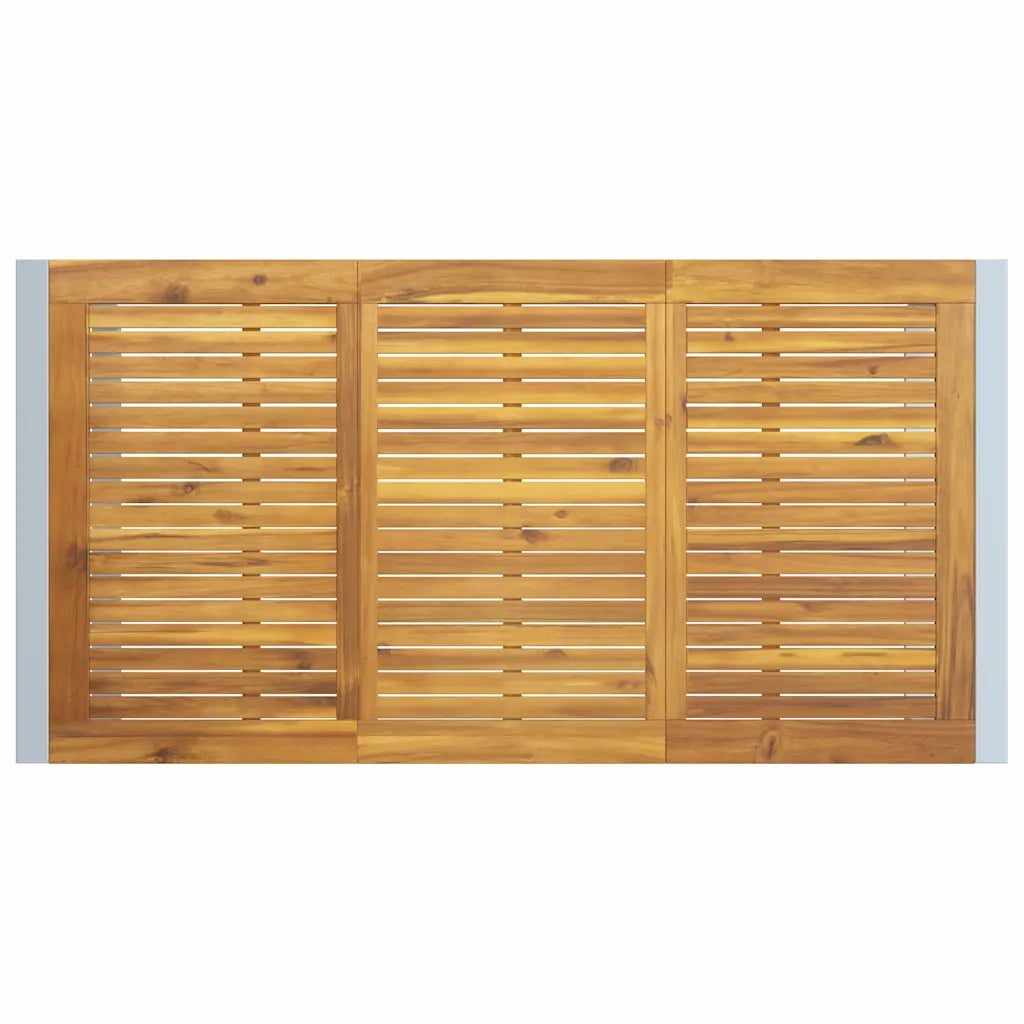 Set da Pranzo per Giardino 7 pcs Grigio 3284370