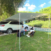 Tela impermeabile per lettini da campeggio - 3x3 tenda con anelli - ombrellone rettangolare per ombra e protezione