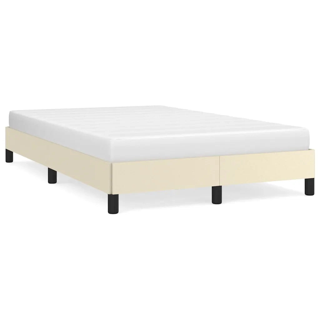 vidaXL Giroletto senza Materasso Crema 120x190 cm Similpelle