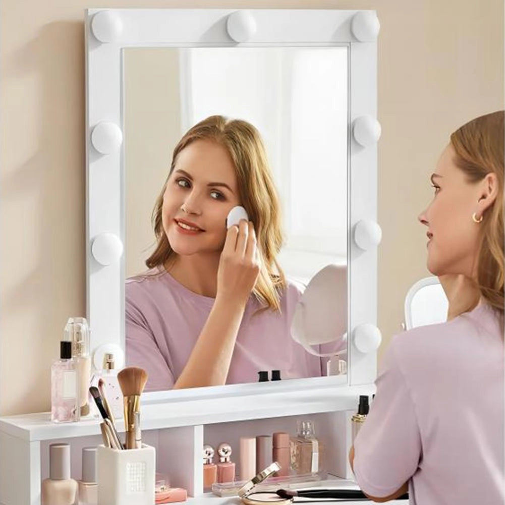 Toeletta Trucco Los Angeles Specchio Led Freddo Caldo Specchiera Makeup Cassetti