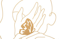 Pannello da Muro Hands on Face 60x1x80 cm in Ferro