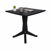 Tavolo da esterno Agostini, Tavolo quadrato fisso, Tavolino da giardino multiuso, 100% Made in Italy, Cm 70x70h72, Antracite
