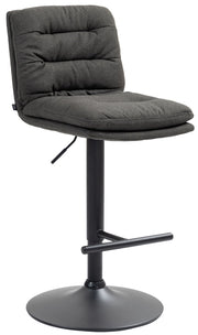Barhocker Damar Stoff schwarz