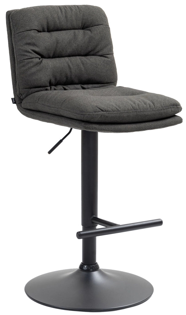 Barhocker Damar Stoff schwarz