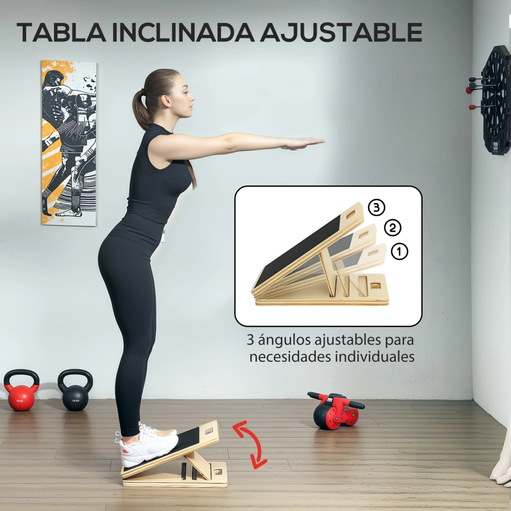 Barra Pilates con Bande Elastiche ¨C zephmum ¨C 90x33x3 cm