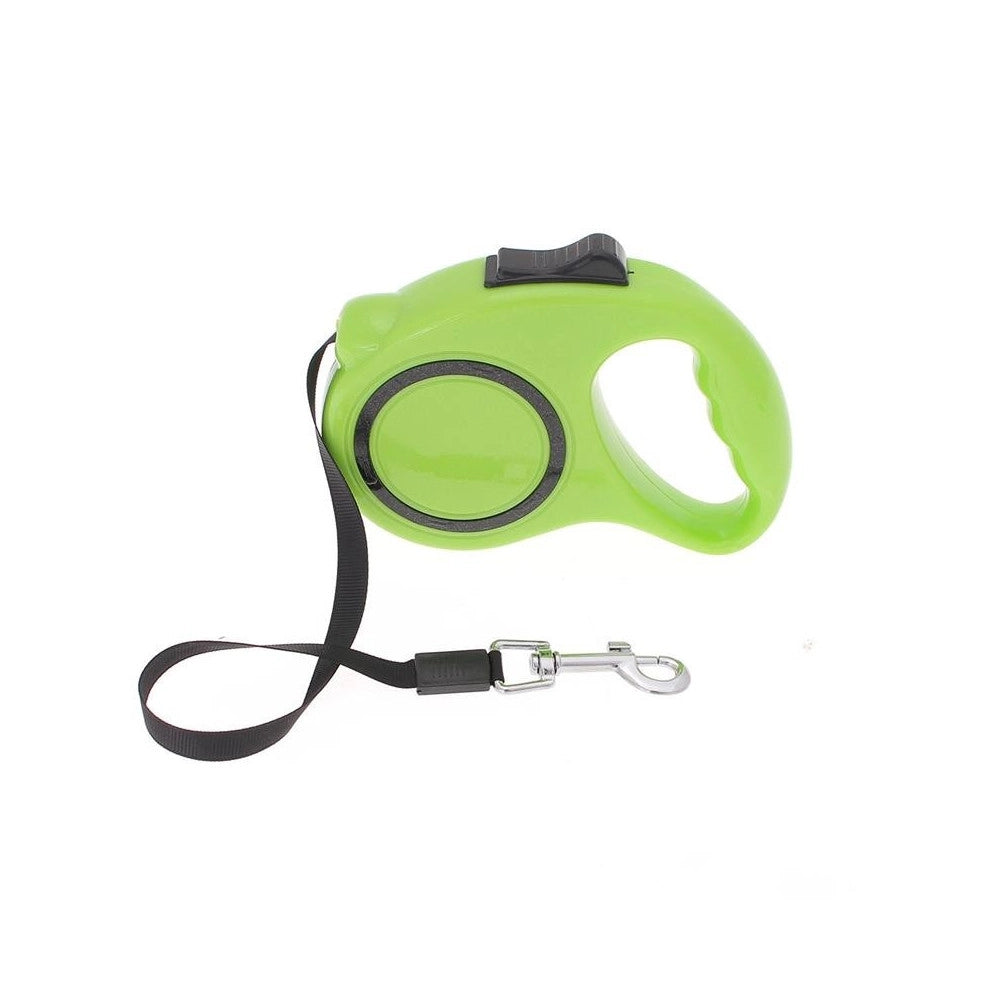 Trade Shop - Guinzaglio Allungabile Per Cane Media Piccola Taglia 5 Metri Con Gancio 16kg -