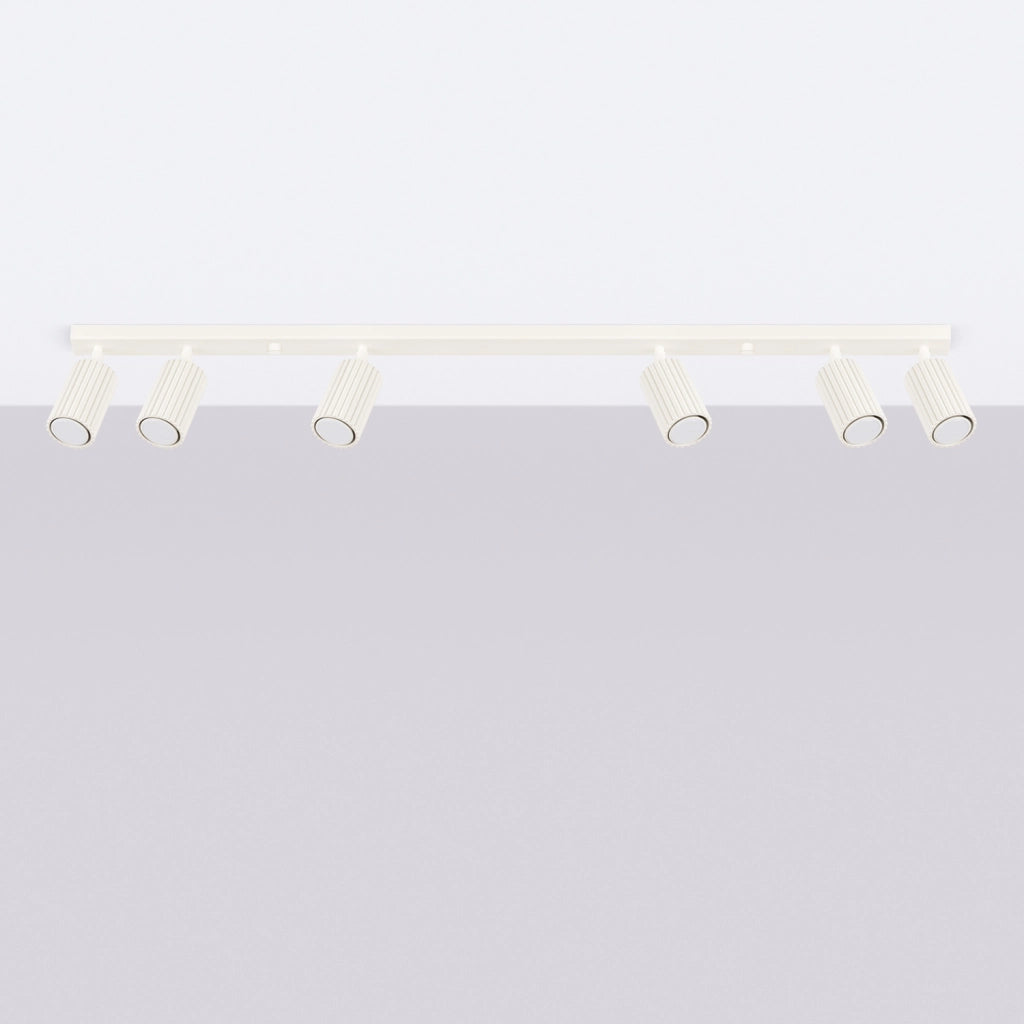 Plafoniera moderna beige barra 117cm 6xGU10 Gravio