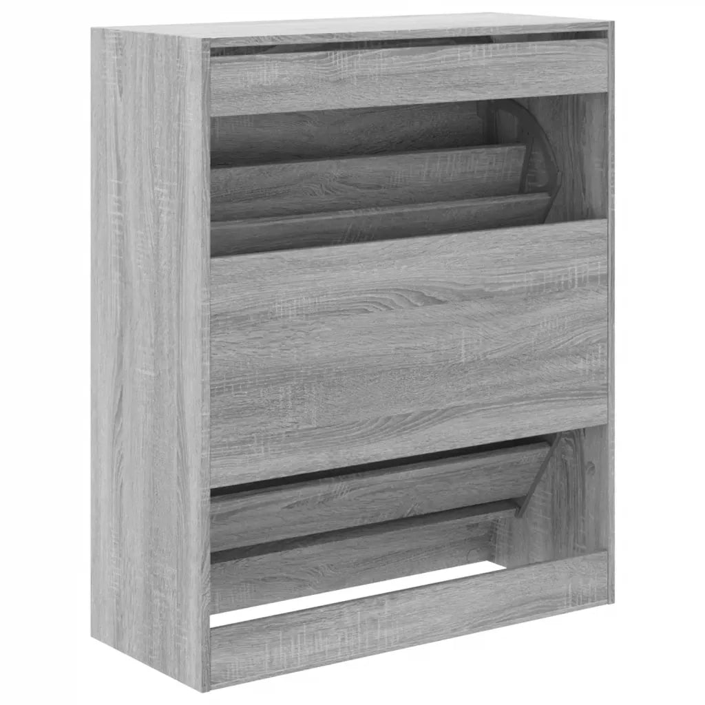 Scarpiera Grigio Sonoma 80x34x96,5 cm in Legno Multistrato 839971