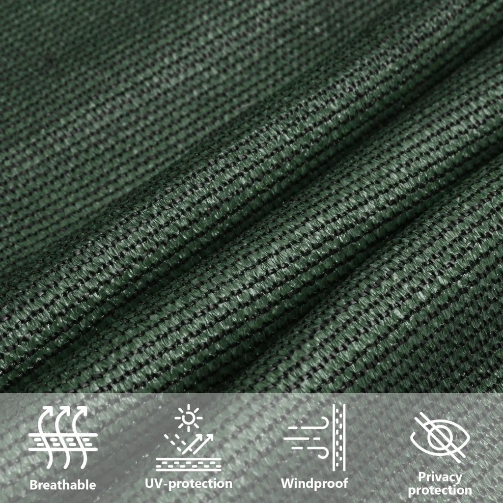 Vela Parasole 160 g/m² Verde Scuro 5x5x5 m in HDPE 311482