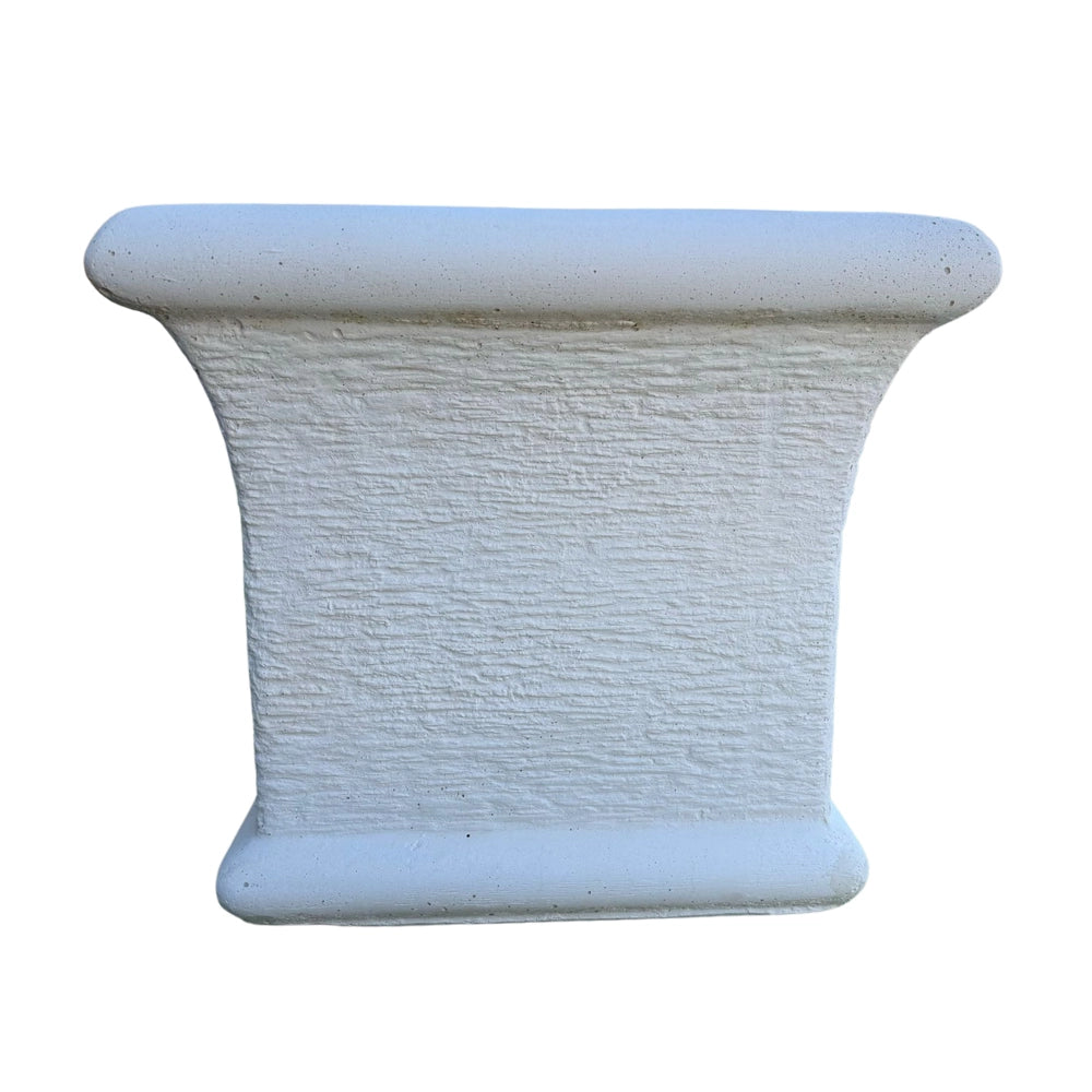 Fioriera giardino cemento effetto pietra bianca l.90xp.40xh.40 cm serie grecale