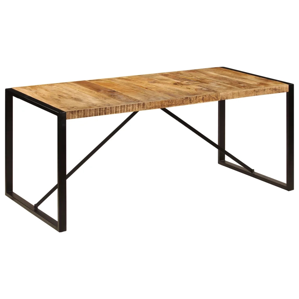 Tavolo da Pranzo in Legno Massello di Mango Grezzo 180 cm cod mxl 25162