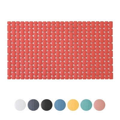 Tappetino antiscivolo doccia rosso 40x73 cm in plastica Spring