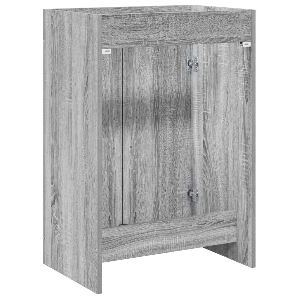 Mobiletto da Bagno Sotto Lavabo Sonoma grigio