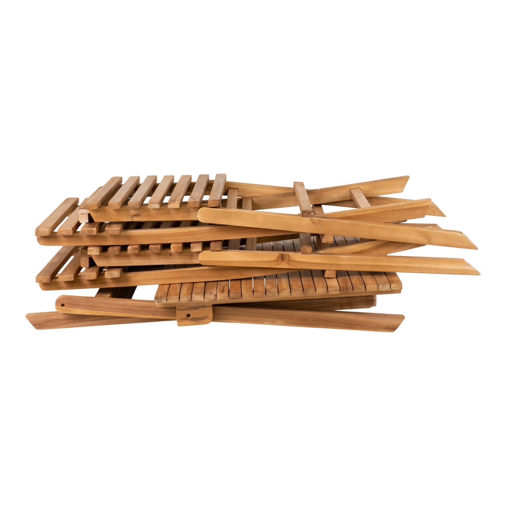 Set di 3 Mobili da Giardino Cuenca, Marrone, Legno, 60x60x75 cm