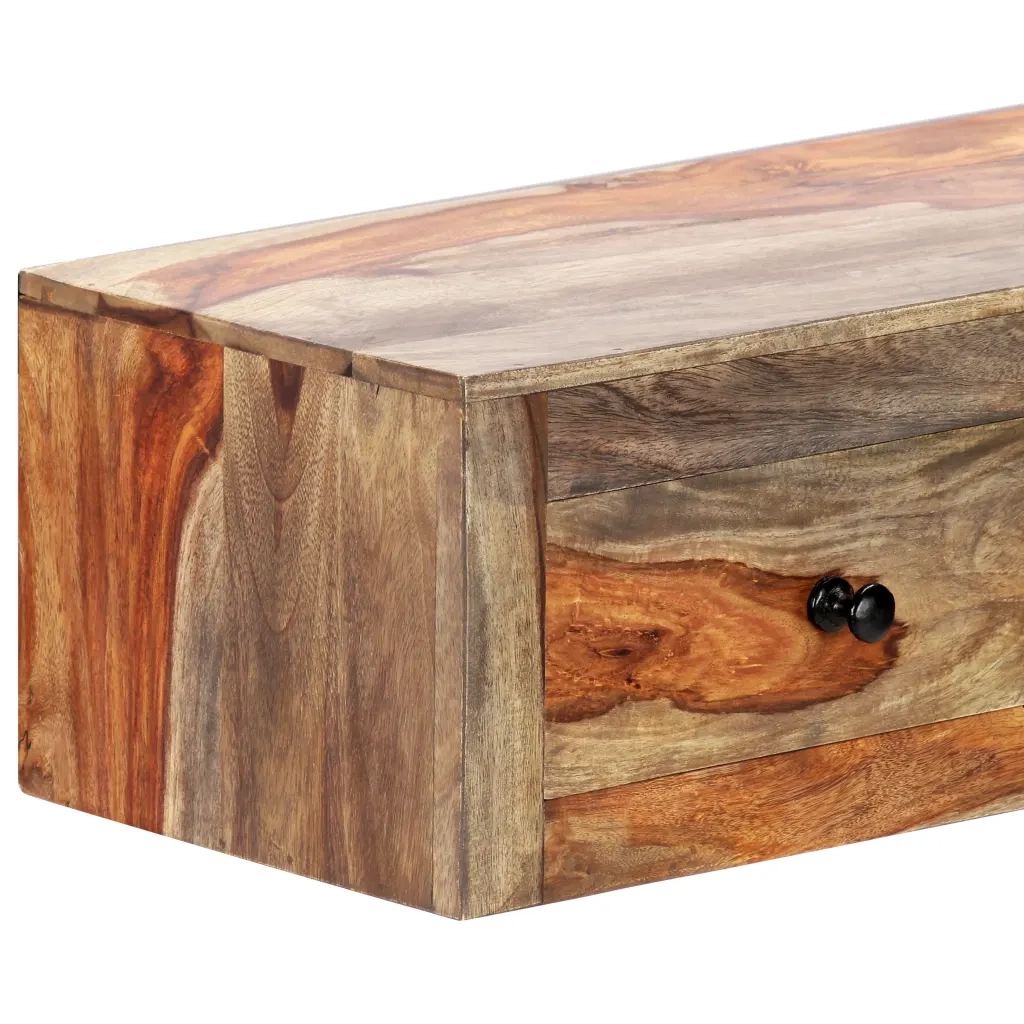 Tavolo Consolle da Parete 100x25x20 cm in Massello di Acacia 247749