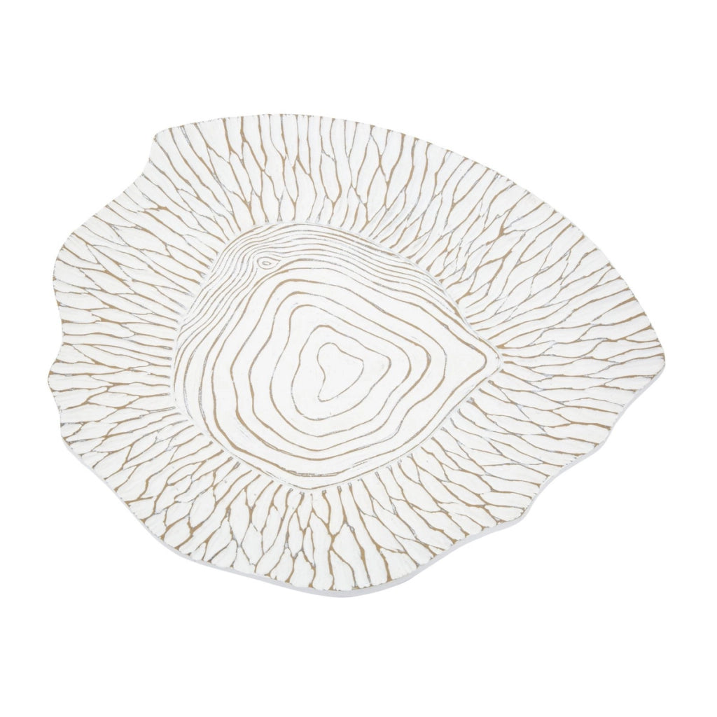 Vassoio VKH691, Bianco, Poliresina, 37x34x6 cm
