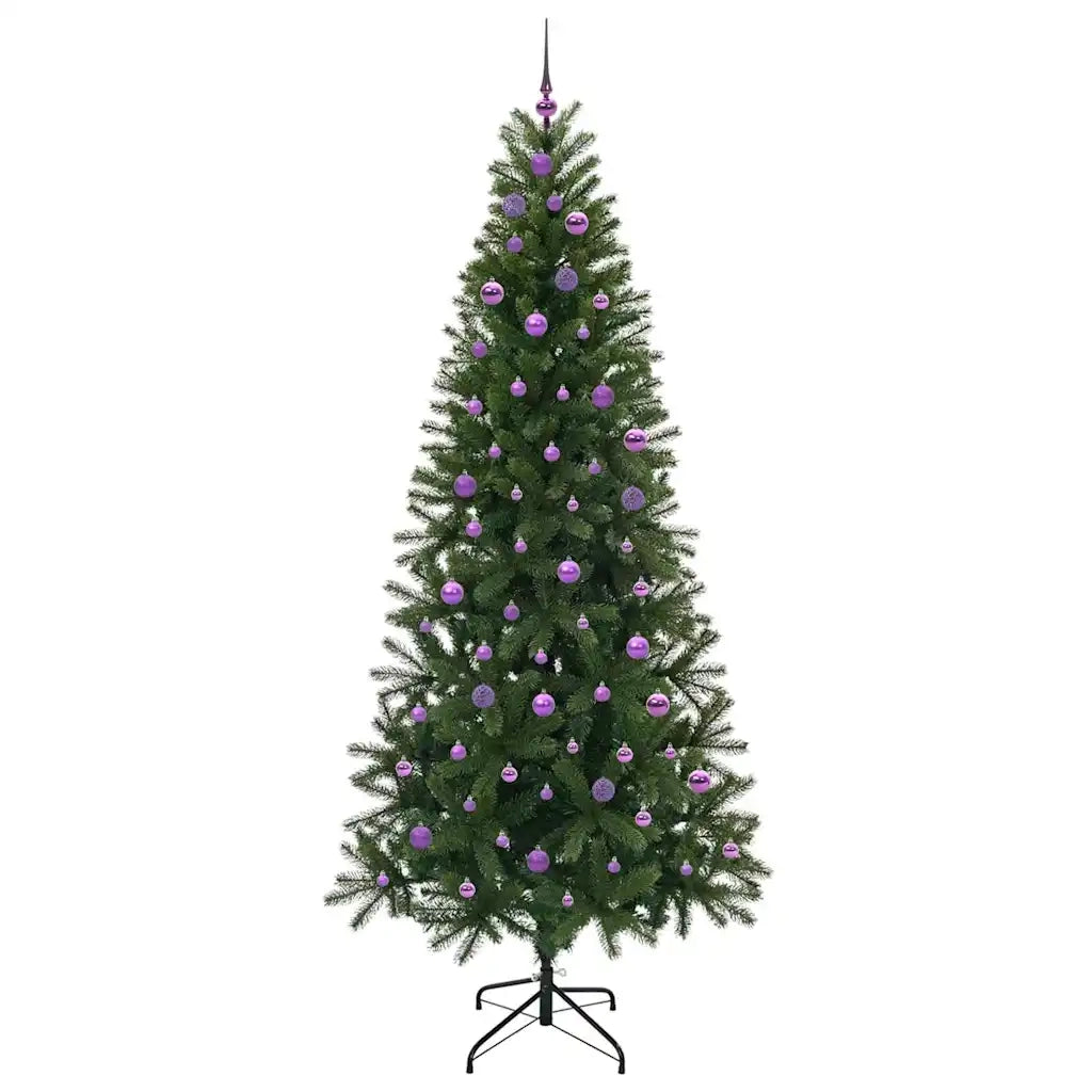 Albero di Natale | Decorazioni natalizie artificiale con 300 LED Verde 240 cm PE e PVC