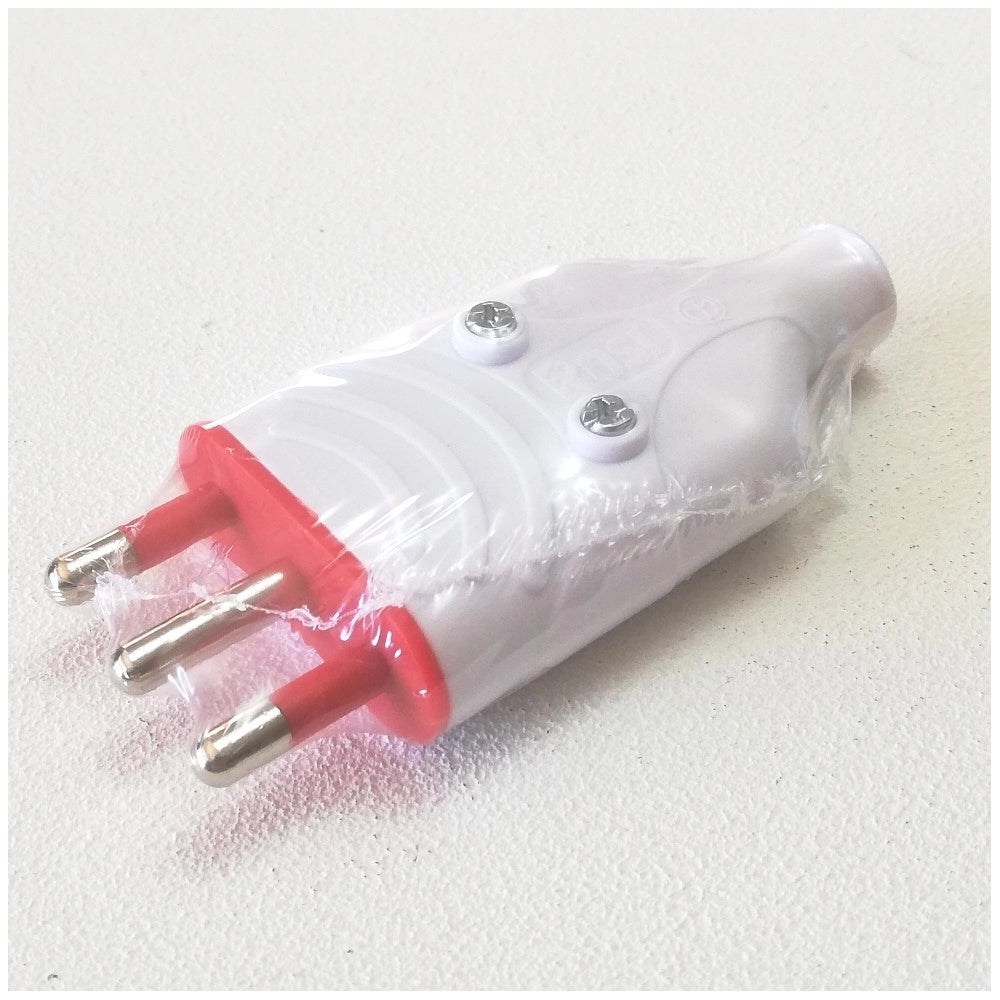 Rosi spina volante mobile bianca 2p+t 16a 250v